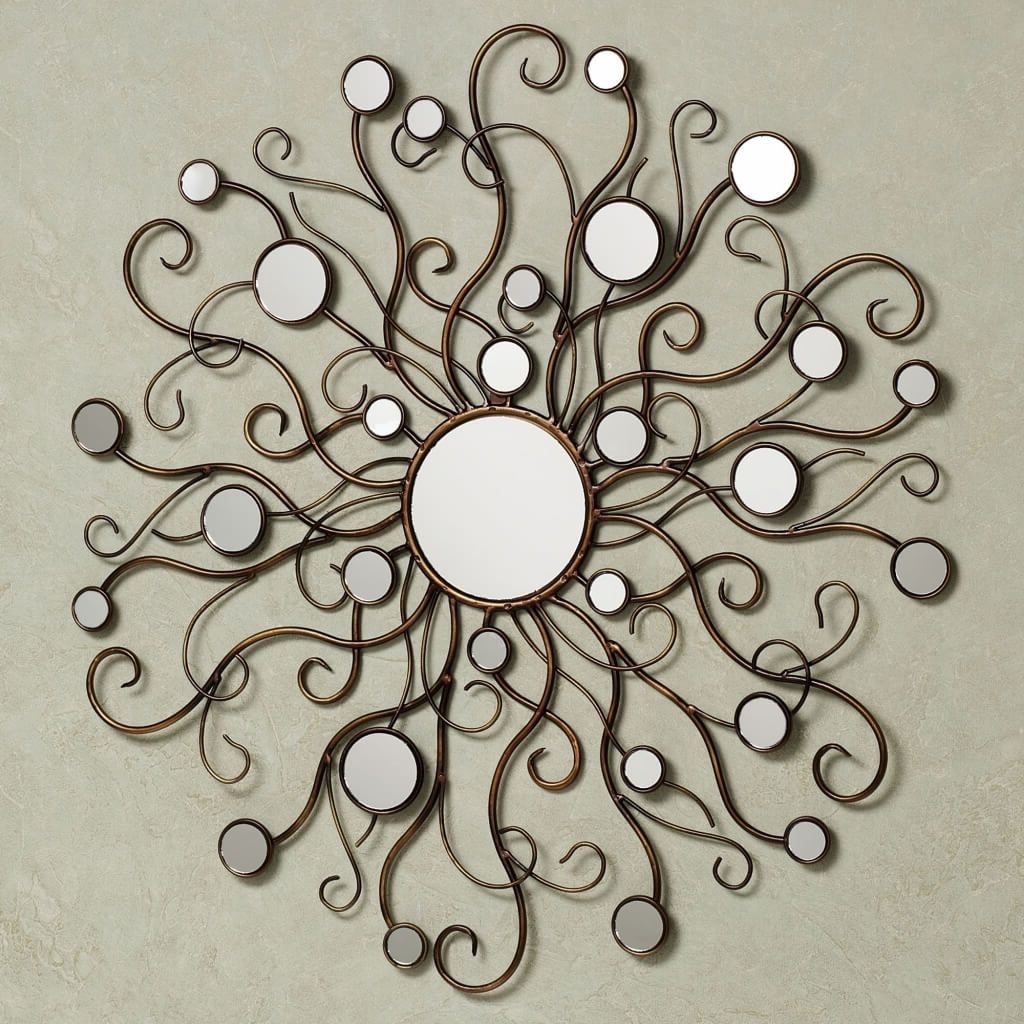 Round Mirror Wall Decor Home : Beauty Round Mirror Wall Decor In Newest Circle Wall Art (View 11 of 15)