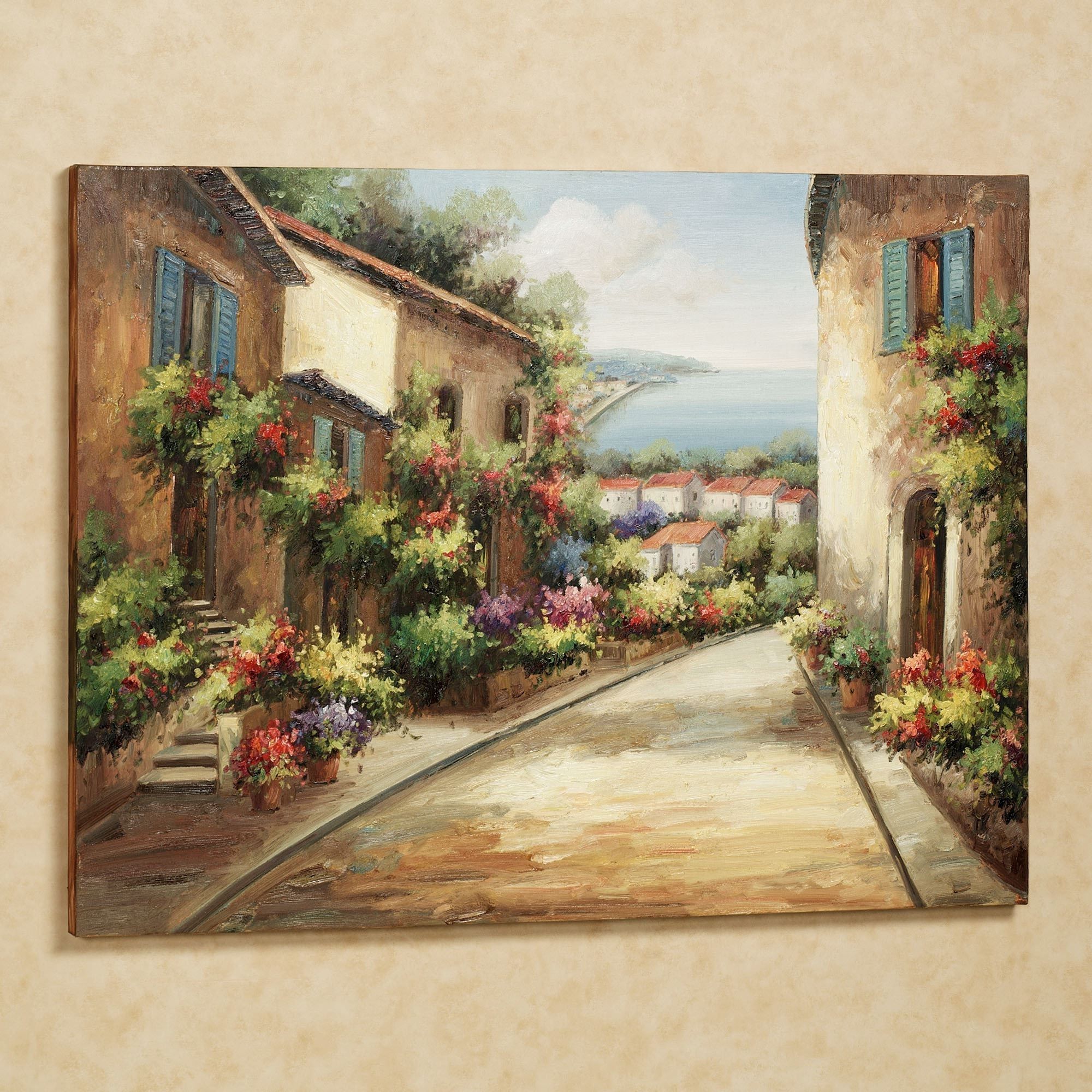 Streets Of Tuscany Canvas Wall Art Throughout Widely Used Tuscan Wall Art (Photo 2 of 15)