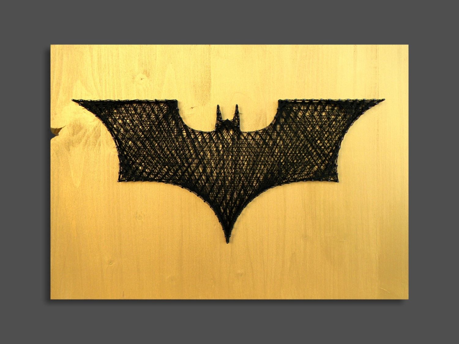 String Art Batman Wall Art Wall Decor Batman Decor Logo Batman With Regard To Popular Batman Wall Art (Photo 8 of 15)