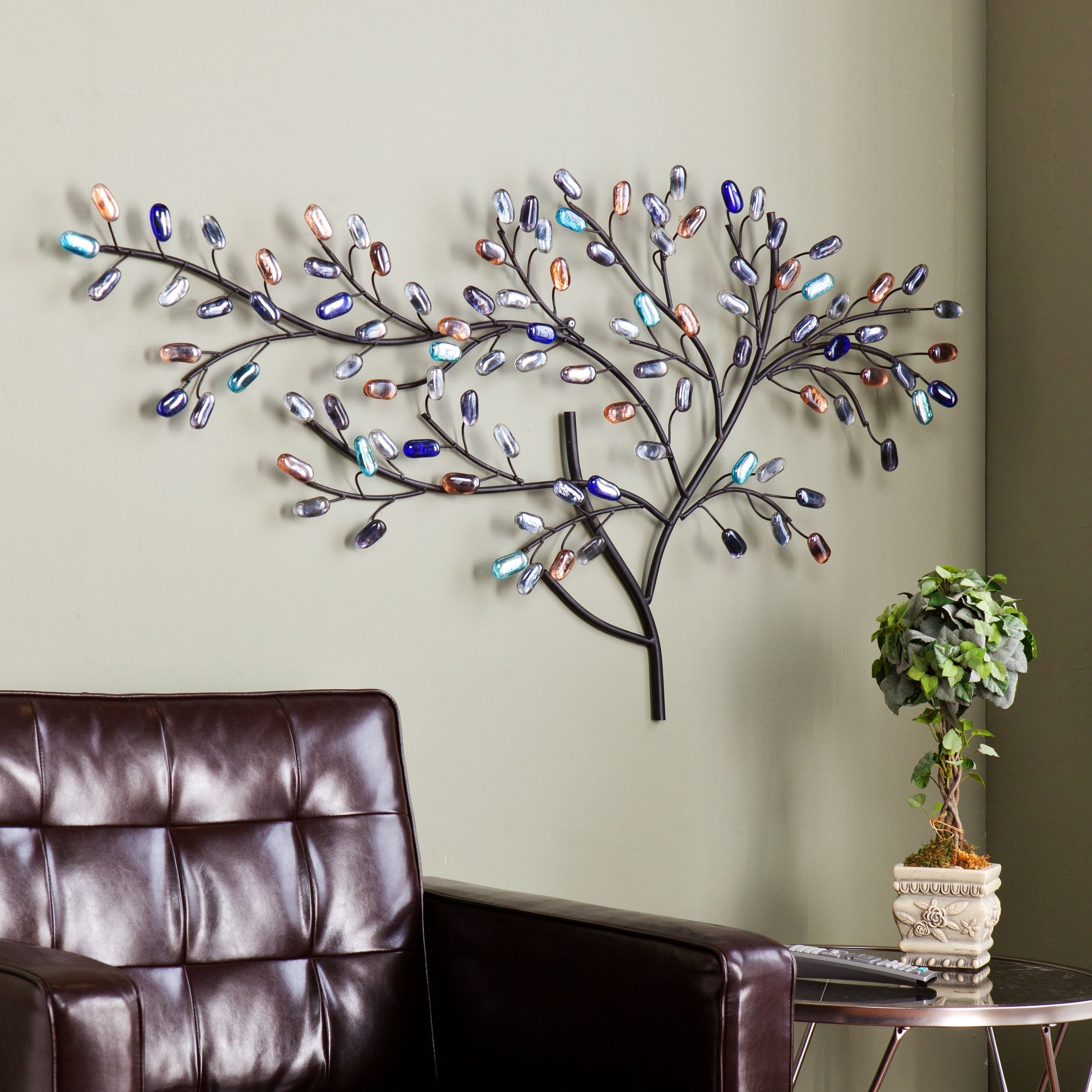 Tree Wall Art For Preferred Harper Blvd Willow Multicolor Metal/ Glass Tree Wall Sculpture (View 14 of 15)