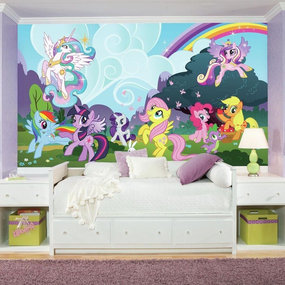 Trendy 72 In. X 126 In. My Little Pony Ponyville Xl Chair Rail Prepasted Throughout My Little Pony Wall Art (Photo 6 of 15)
