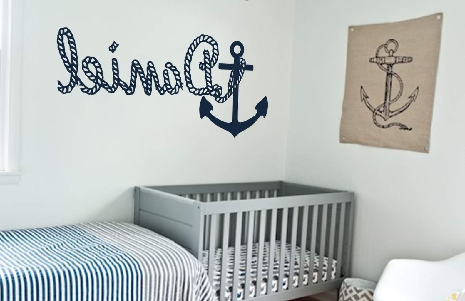 Trendy Anchor Wall Art Intended For Get Personalized Wall Decal With Anchor Picture (View 12 of 15)