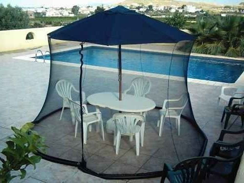 Trendy Mosquito Netting For Patio Umbrella To Protect You From Insect Bite In Patio Umbrellas With Netting (View 1 of 15)