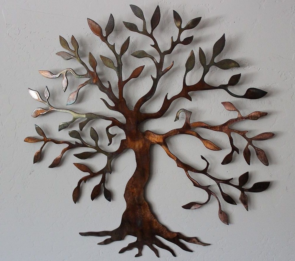 Trendy Olive Tree –tree Of Life Metal Wall Art Decor (View 5 of 15)