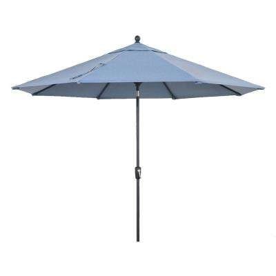 Trendy Sunbrella Fabric – Blue – Patio Umbrellas – Patio Furniture – The Throughout Blue Patio Umbrellas (View 14 of 15)