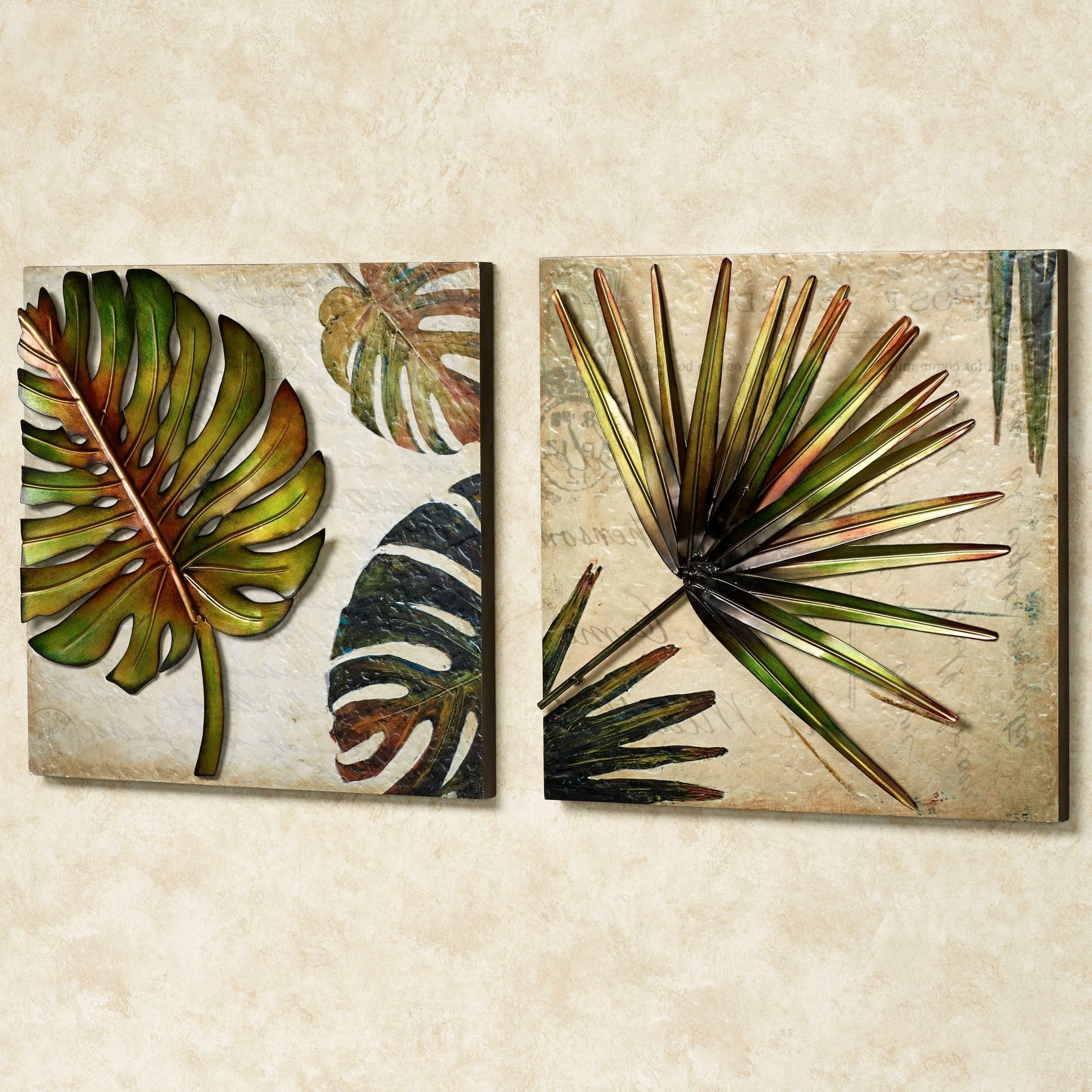 Trendy Tropical Wall Art With Regard To Tropical Impressions Dimensional Wall Art Set (Photo 1 of 15)