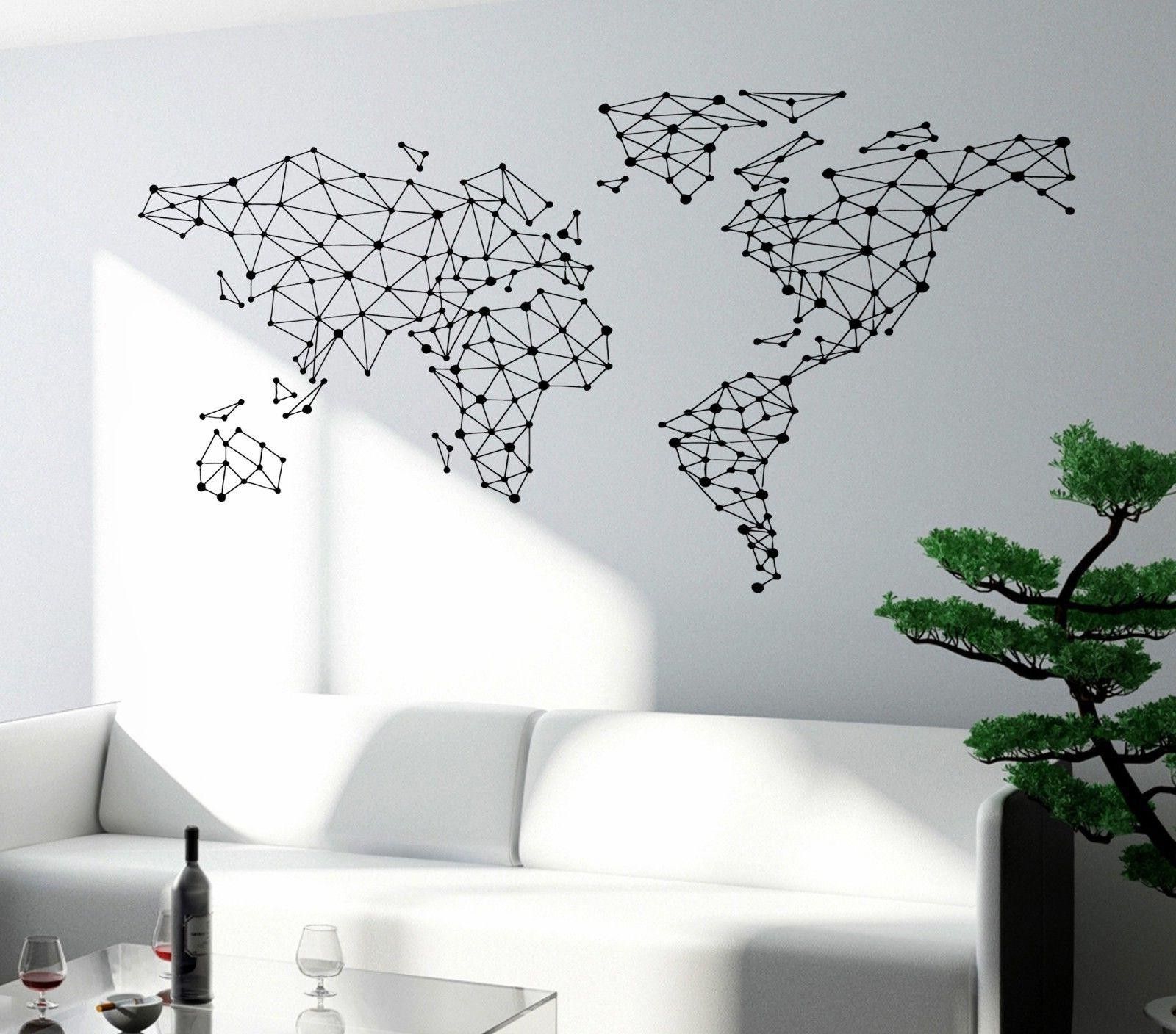 Trendy World Map Wall Art – World Maps Collection With Regard To Cool Map Wall Art (View 12 of 15)