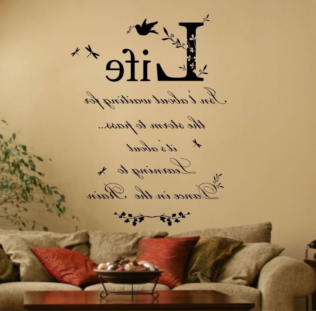 Featured Photo of 15 Best Collection of Wall Art Sayings