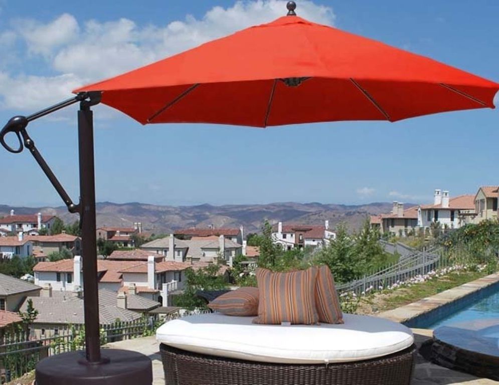 Featured Photo of 15 Inspirations Lowes Cantilever Patio Umbrellas