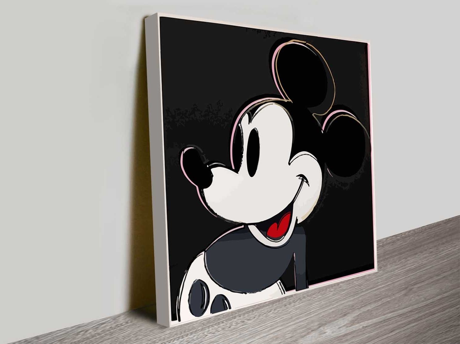 Well Liked Mickey Mouseandy Warhol Iconic Pop Art Wall Canvas In Mickey Mouse Canvas Wall Art (Photo 1 of 15)