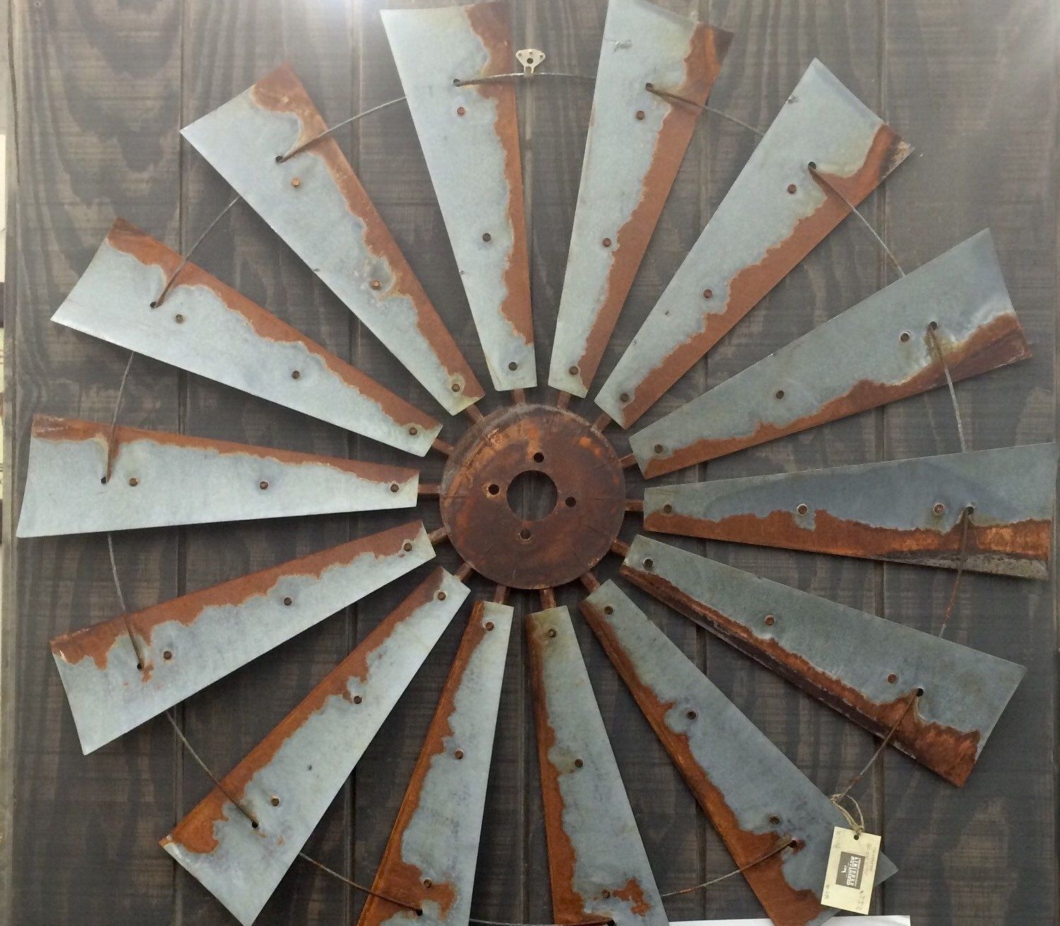 Windmill Wall Art Intended For Newest Farmhouse Windmill Metal Wall Decor 47 Inch Large  Wall Art Rustic (View 1 of 15)