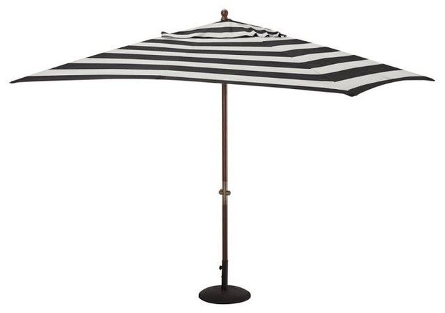 Wonderful Black And White Patio Umbrella Black And White Striped With Recent Black And White Striped Patio Umbrellas (View 14 of 15)