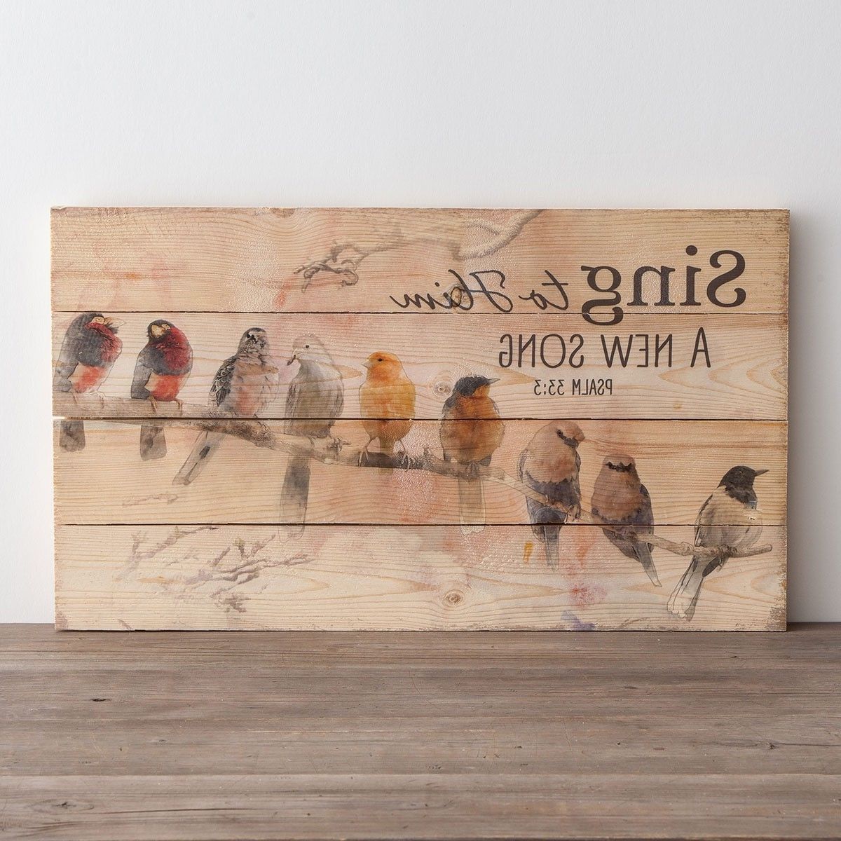 Wood Plank Wall Art Bird : Andrews Living Arts – Create Different With Well Known Plank Wall Art (View 7 of 15)