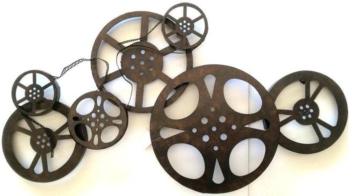 15. Theater Room Wall Art Home Theater Wall Art Movie Reel Wall Intended For Fashionable Film Reel Wall Art (Photo 6 of 15)