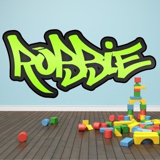 18 Personalized Wall Art Graffiti, Skateboard Skater Personalized With Recent Personalized Graffiti Wall Art (Photo 9 of 15)