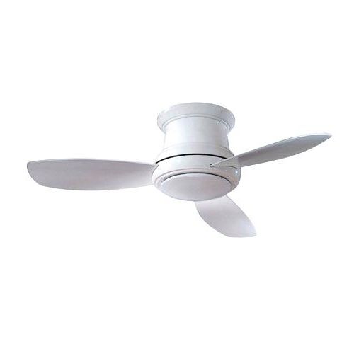 2017 36 Inch Outdoor Ceiling Fan Concept Ii White Inch Flush Led Ceiling Throughout 36 Inch Outdoor Ceiling Fans With Lights (View 2 of 15)
