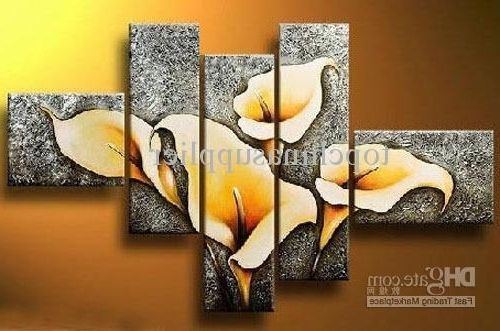2018 Art Modern Abstract Oil Painting Beautiful Flower Painting Pertaining To Most Recently Released Modern Abstract Oil Painting Wall Art (View 2 of 15)