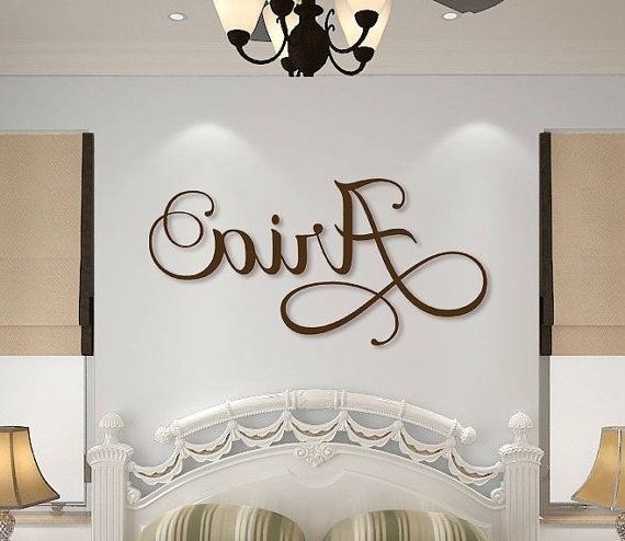 2018 Baby Name Wall Art Intended For Wooden Name Sign Wall Hanging Letters For Nursery Or Bedroom (View 6 of 15)