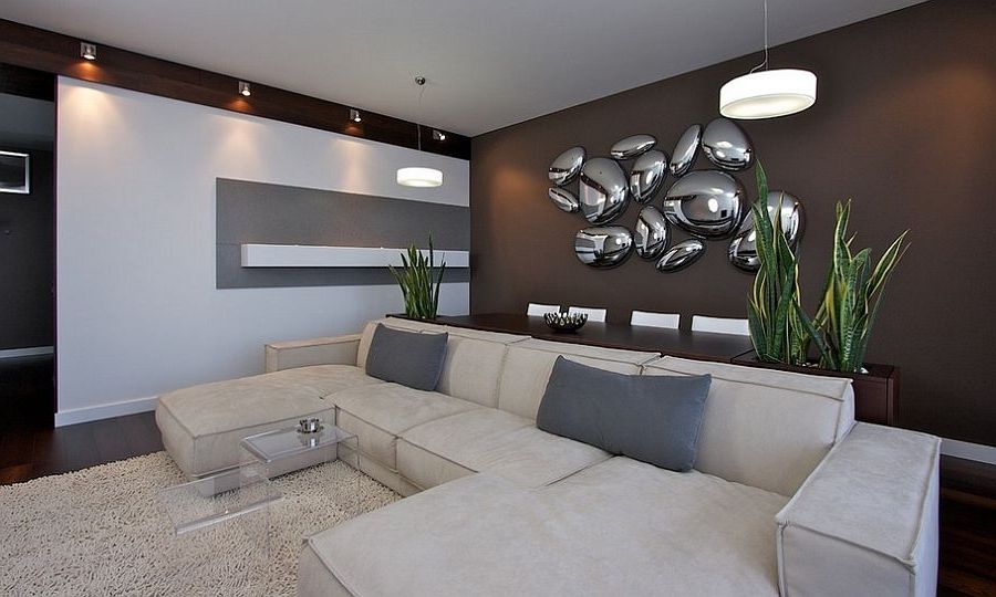 2018 Designs Ideas : Ultra Modern Living Room With Sectional Sofa And Within Contemporary 3d Wall Art (Photo 15 of 15)