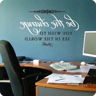 2018 Inspirational Wall Decals For Office Regarding Office Quotes & Wall Art (View 7 of 15)