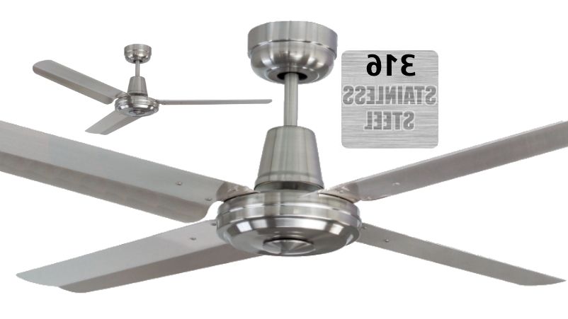 2018 Mercator Swift 316 Marine Grade Stainless Steel Coastal Outdoor For Stainless Steel Outdoor Ceiling Fans (View 1 of 15)
