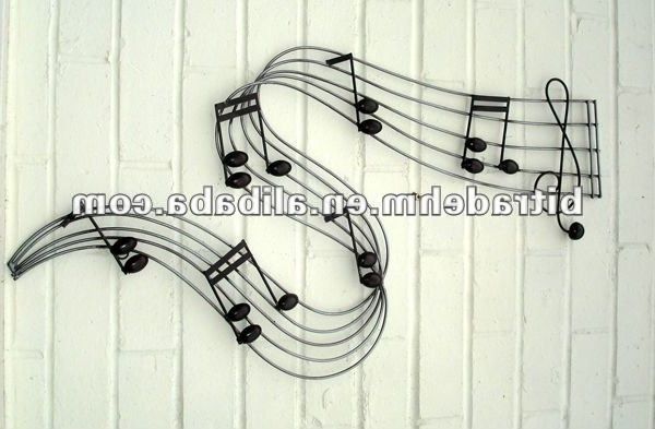 2018 Metal Music Notes Wall Decor Metal Notas Musicais Da Decoração Da P For Metal Music Notes Wall Art (Photo 1 of 15)