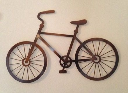 35 Bike Wall Art, Metal Bicycle Wall Decor Antique Metal High Wheel Within Well Known Bicycle Wall Art Decor (Photo 1 of 15)