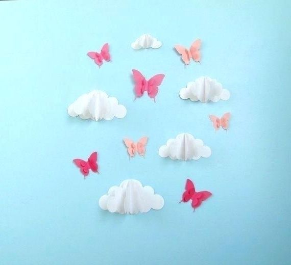 3d Wall Art Kids Clouds Out Of Paper Wall Art Kids Rooms To Go 3d Throughout 2017 3d Clouds Out Of Paper Wall Art (Photo 13 of 15)