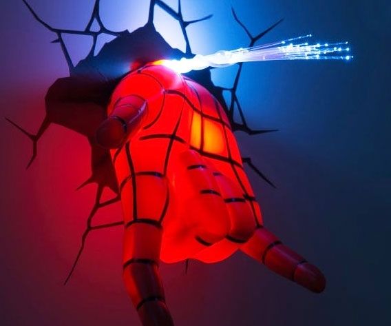 Featured Photo of 15 Best Collection of 3d Wall Art Night Light Spiderman Hand