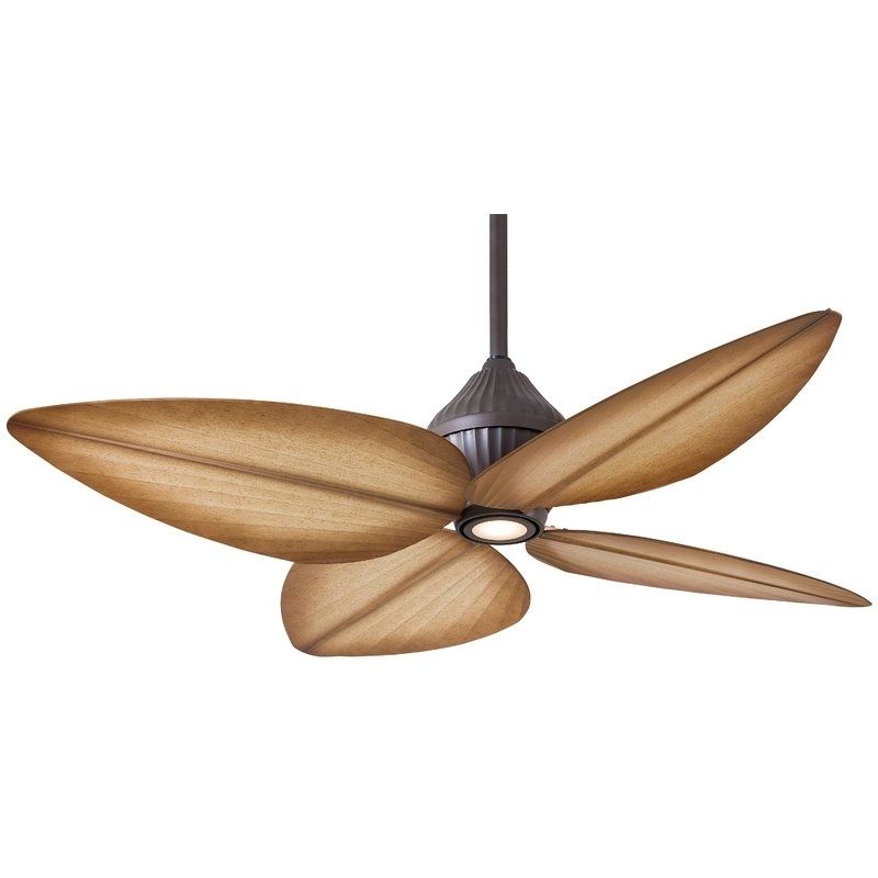 52" Gauguin Tropical 4 Blade Outdoor Led Ceiling Fan & Reviews Within Well Known Tropical Outdoor Ceiling Fans With Lights (Photo 3 of 15)