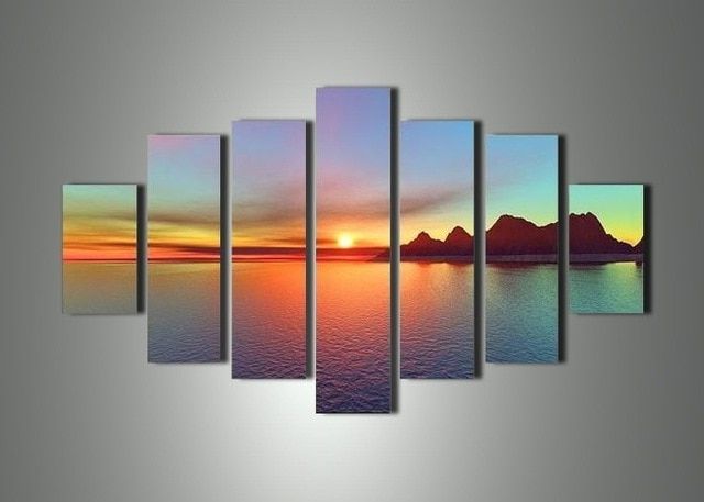 Featured Photo of 15 Collection of 7 Piece Canvas Wall Art