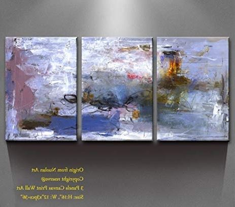 Abstract Nature Wall Art Inside Popular Amazon: Canvas Wall Art  Multi Panels Canvas Prints " Abstract (View 3 of 15)