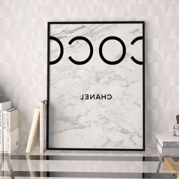 Amazing Design Ideas Coco Chanel Wall Art – Ishlepark With Most Recently Released Chanel Wall Decor (Photo 9 of 15)