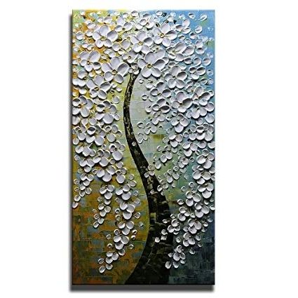 [%amazon: Asdam Art  100% Hand Painted 3d Blue White Flower Tree With Best And Newest Bed Bath And Beyond 3d Wall Art|bed Bath And Beyond 3d Wall Art Regarding Newest Amazon: Asdam Art  100% Hand Painted 3d Blue White Flower Tree|favorite Bed Bath And Beyond 3d Wall Art In Amazon: Asdam Art  100% Hand Painted 3d Blue White Flower Tree|2018 Amazon: Asdam Art  100% Hand Painted 3d Blue White Flower Tree Pertaining To Bed Bath And Beyond 3d Wall Art%] (Photo 9 of 15)