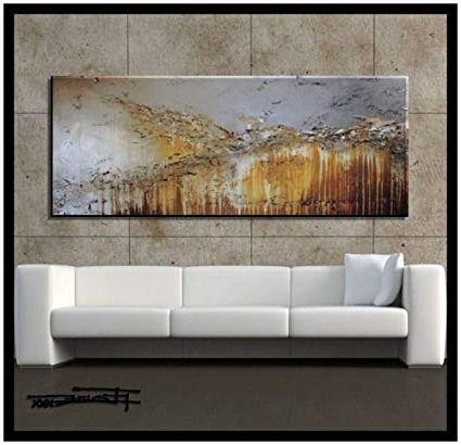 Amazon: Extra Large Modern Abstract Canvas Wall Art (View 3 of 15)