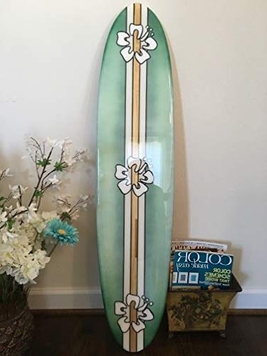 Amazon: Surfboard Wall Hanging. Four Foot Decorative Surfboard Regarding Most Current Decorative Surfboard Wall Art (Photo 1 of 15)