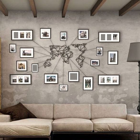 Featured Photo of 15 Inspirations Maps for Wall Art