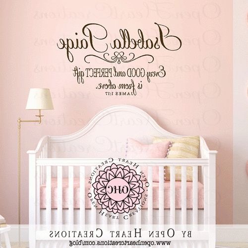 Baby Info Within Nursery Bible Verses Wall Decals (View 9 of 15)