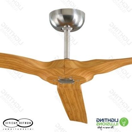 Bamboo Outdoor Ceiling Fans With Regard To Most Current Bamboo Radical Indoor/outdoor 60" 3 Blade Dc Ceiling Fan With Remote (View 5 of 15)