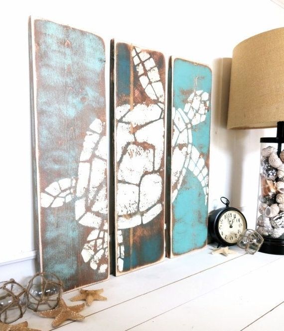 Beach Cottage Wall Decors Inside Well Known Modest Ideas Beach House Wall Decor Ocean Nautical Bedroom Furniture (View 14 of 15)