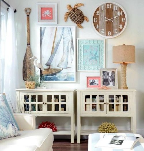 Beach Themed Wall Decor 270 Best Coastal Wall Decor Images On Inside Favorite Beach Cottage Wall Decors (View 4 of 15)