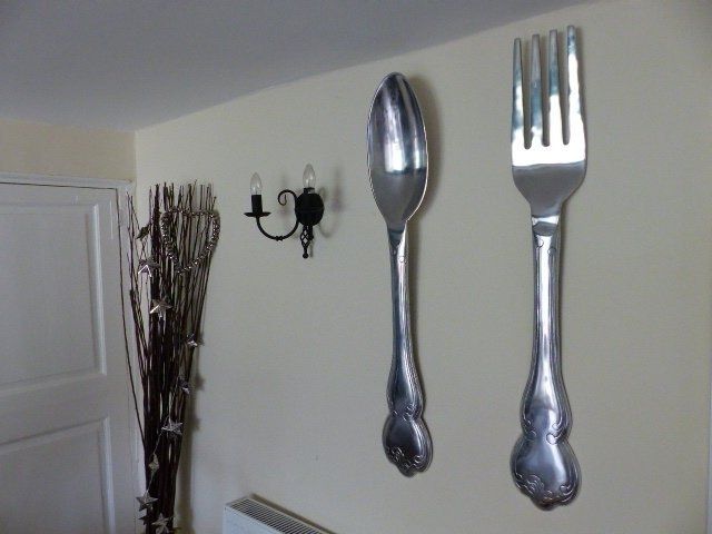 Beautiful Ideas Spoon Wall Decor Design Giant Fork And Spoon Wall Intended For Popular Giant Fork And Spoon Wall Art (Photo 6 of 15)