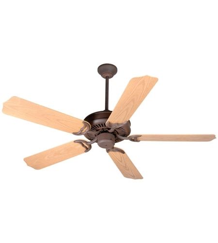 Best And Newest Craftmade Outdoor Ceiling Fans Craftmade In Craftmade K10737 Porch 52 Inch Rustic Iron With Light Oak Blades (View 7 of 15)