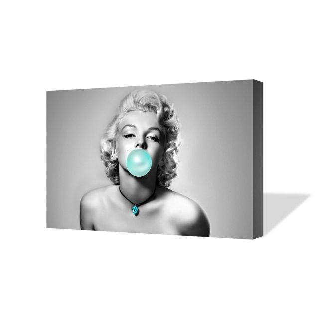 Best And Newest Marilyn Monroe Framed Wall Art Intended For Marilyn Monroe Chewing Gum Black And White Canvas Photo Wall Art (View 11 of 15)
