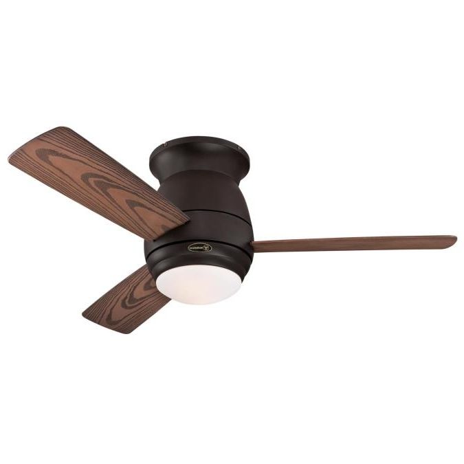 Best And Newest Outdoor Ceiling Fans With Dimmable Light Inside Westinghouse Halley 44 Inch Three Blade Indoor/outdoor Ceiling Fan (Photo 5 of 15)