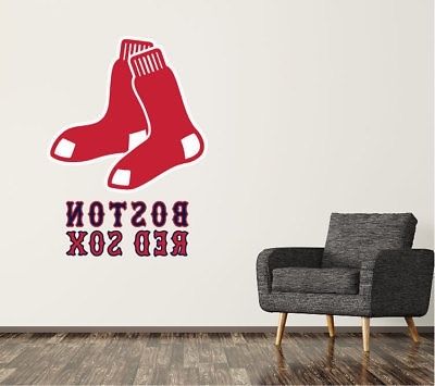 Best And Newest Red Sox Wall Decals Throughout Boston Red Sox Wall Decal Logo Baseball Mlb Custom Decor Sticker (Photo 11 of 15)