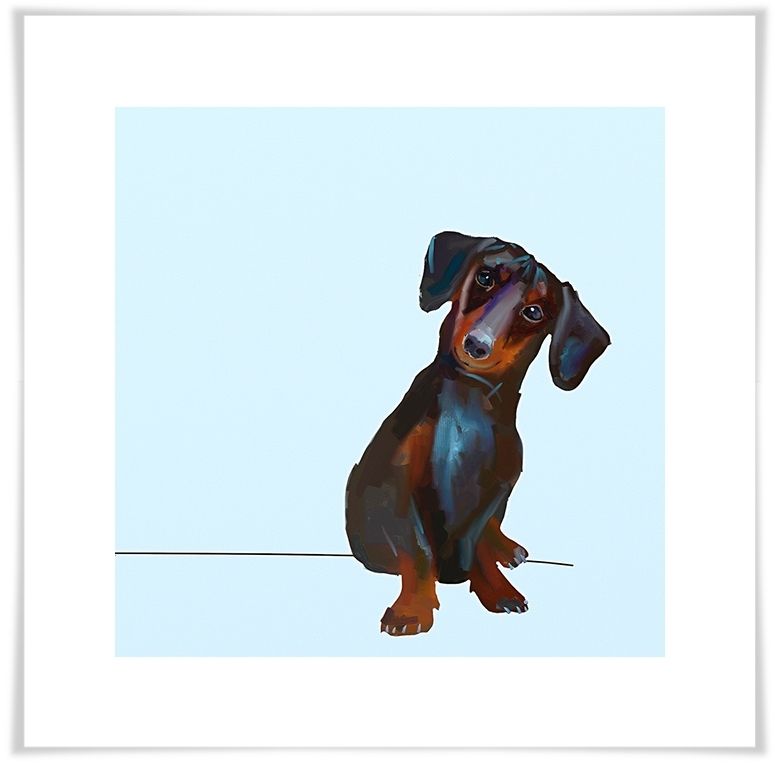 Best Friend – Tippy The Dachshund, Dogs & Cats Canvas Wall Art With Most Recently Released Dachshund Wall Art (Photo 1 of 15)