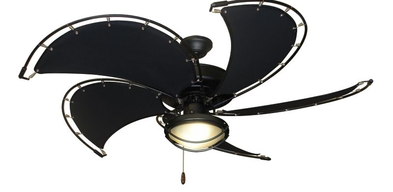 Black Outdoor Ceiling Fans With Light Intended For Famous Low Profile Outdoor Ceiling Fan With Light – Lightworker (View 8 of 15)