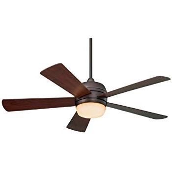 Brown Outdoor Ceiling Fan With Light In Well Known Emerson Ceiling Fans Cf930orb Atomical 52 Inch Modern Indoor Outdoor (Photo 9 of 15)