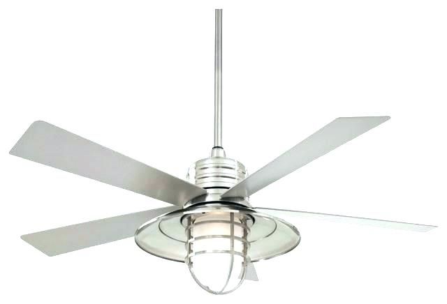 Featured Photo of 15 The Best Brushed Nickel Outdoor Ceiling Fans